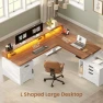 Thumbnail Farmhouse L Shaped Standing Desk — Standing Desk, SEDETA