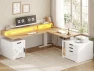 Thumbnail Farmhouse L Shaped Standing Desk — Standing Desk, SEDETA