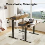 Thumbnail Height Adjustable Electric Standing Desk with 2 Drawers and Splice Board — Standing Desk, Agilestic