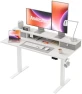 Thumbnail Height Adjustable Electric Standing Desk with 2 Drawers and Splice Board — Standing Desk, Agilestic