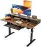 Thumbnail Height Adjustable Electric Standing Desk with 2 Drawers and Splice Board — Standing Desk, Agilestic
