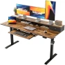 Thumbnail Height Adjustable Electric Standing Desk with 2 Drawers and Splice Board — Standing Desk, Agilestic