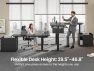 Thumbnail L Shaped Electric Standing Desk with File Cabinet — Standing Desk, SEDETA
