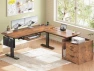 Thumbnail L Shaped Electric Standing Desk with File Cabinet — Standing Desk, SEDETA