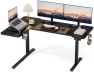 Thumbnail L-Shaped Electric Standing Desk with Hook & Cup Holder — Standing Desk, Acrolix