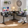 Thumbnail L-Shaped Electric Standing Desk — Standing Desk, RedLemon
