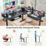 Thumbnail L-Shaped Electric Standing Desk — Standing Desk, RedLemon
