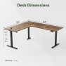 Thumbnail L Shaped Standing Desk 63 x 55 inch Adjustable Height, Electric Corner Standing Desk, Sit Stand Computer Table with... — Standing Desk, Agilestic