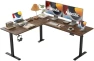 Thumbnail L Shaped Standing Desk 63 x 55 inch Adjustable Height, Electric Corner Standing Desk, Sit Stand Computer Table with... — Standing Desk, Agilestic