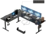 Thumbnail L Shaped Standing Desk 63 x 55 inch Adjustable Height, Electric Corner Standing Desk, Sit Stand Computer Table with... — Standing Desk, Agilestic