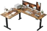 Thumbnail L Shaped Standing Desk 63 x 55 inch Adjustable Height, Electric Corner Standing Desk, Sit Stand Computer Table with... — Standing Desk, Agilestic