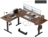 Thumbnail L Shaped Standing Desk 63 x 55 inch Adjustable Height, Electric Corner Standing Desk, Sit Stand Computer Table with... — Standing Desk, Agilestic