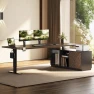 Thumbnail L-Shaped Standing Desk with Drawers — Standing Desk, FLEXISPOT