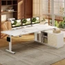 Thumbnail L-Shaped Standing Desk with Drawers — Standing Desk, FLEXISPOT
