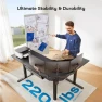 Thumbnail L-Shaped Standing Desk with Power Outlets — Standing Desk, HUANUO