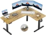 Thumbnail L-Shaped Standing Desk with Power Outlets — Standing Desk, HUANUO