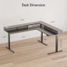 Thumbnail Large L Shaped Standing Desk Electric Corner Table — Standing Desk, FLEXISPOT
