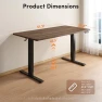 Thumbnail One-Piece Standing Desk 48 x 24 Electric Height Adjustable Computer Desk — Standing Desk, CubiCubi