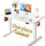 Thumbnail One-Piece Standing Desk 48 x 24 Electric Height Adjustable Computer Desk — Standing Desk, CubiCubi