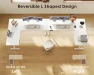 Thumbnail Reversible L Shaped Electric Standing Desk — Standing Desk, OffiGo