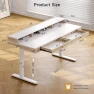 Thumbnail Standing Desk with Drawers, 63x23.6 Inch Electric Stand Up Desk with Storage Shelf and Memory Controller — Standing Desk, ONBRILL