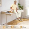 Thumbnail Standing Desk with Drawers, 63x23.6 Inch Electric Stand Up Desk with Storage Shelf and Memory Controller — Standing Desk, ONBRILL
