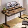 Thumbnail Standing Desk with Drawers, 63x23.6 Inch Electric Stand Up Desk with Storage Shelf and Memory Controller — Standing Desk, ONBRILL
