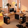 Thumbnail Standing Desk with Drawers — Standing Desk, HUANUO