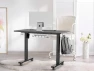 Thumbnail 40-Inch Mobile Electric Height Adjustable Sit to Stand Desk with Drawer, Hanging Hooks and Cable Management — Standing Desk, SHW