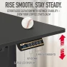 Thumbnail 40-Inch Mobile Electric Height Adjustable Sit to Stand Desk with Drawer, Hanging Hooks and Cable Management — Standing Desk, SHW