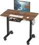 Thumbnail 40-Inch Mobile Electric Height Adjustable Sit to Stand Desk with Drawer, Hanging Hooks and Cable Management — Standing Desk, SHW