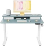 Thumbnail 40 x 24 Inch Height Adjustable Electric Standing Desk with Double Drawer — Standing Desk, FEZIBO