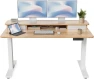 Thumbnail 48 x 24 Inch Height Adjustable Electric Standing Desk with Double Drawer and Storage Shelf — Standing Desk, FEZIBO