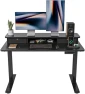 Thumbnail 48 x 24 Inch Height Adjustable Electric Standing Desk with Double Drawer and Storage Shelf — Standing Desk, FEZIBO