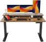 Thumbnail 48 x 24 Inch Height Adjustable Electric Standing Desk with Double Drawer and Storage Shelf — Standing Desk, FEZIBO