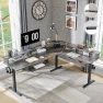 Thumbnail 60 Inches L Shaped Electric Standing Desk — Standing Desk, RedLemon
