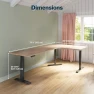 Thumbnail ComfortEdge 80x60 L-Shape Electric Standing Desk — Standing Desk, Vari