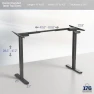 Thumbnail Electric Dual Motor Standing Desk Frame — Standing Desk, VIVO