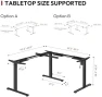 Thumbnail Electric Height Adjustable 3-Leg L Shaped Standing Desk Frame — Standing Desk, SANODESK