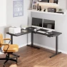Thumbnail Electric Height Adjustable 3-Leg L Shaped Standing Desk Frame — Standing Desk, SANODESK