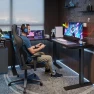 Thumbnail Electric Height Adjustable 3-Leg L Shaped Standing Desk Frame — Standing Desk, SANODESK