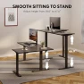 Thumbnail Electric Height Adjustable 3-Leg L Shaped Standing Desk Frame — Standing Desk, SANODESK