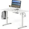 Thumbnail Electric Height Adjustable Sit to Stand Desk with Hanging Hooks and Cable Management — Standing Desk, SHW