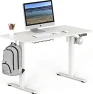 Thumbnail Electric Height Adjustable Sit to Stand Desk with Hanging Hooks and Cable Management — Standing Desk, SHW