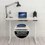 Thumbnail Electric Height Adjustable Sit to Stand Desk with Hanging Hooks and Cable Management — Standing Desk, SHW