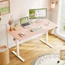 Thumbnail Electric Height Adjustable Standing Desk, 48 Inch Pink Computer Desk for Women Girls, Sit Stand Table for Home, Office,... — Standing Desk, OffiGo