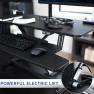 Thumbnail Electric Height Adjustable Standing Desk Converter with Dual Monitor Stand — Standing Desk, VIVO