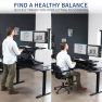 Thumbnail Electric Height Adjustable Standing Desk Converter with Dual Monitor Stand — Standing Desk, VIVO