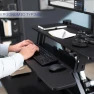 Thumbnail Electric Height Adjustable Standing Desk Converter with Dual Monitor Stand — Standing Desk, VIVO