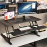 Thumbnail Electric Standing Desk Converter with 38" Tabletop — Standing Desk, Mount-It!